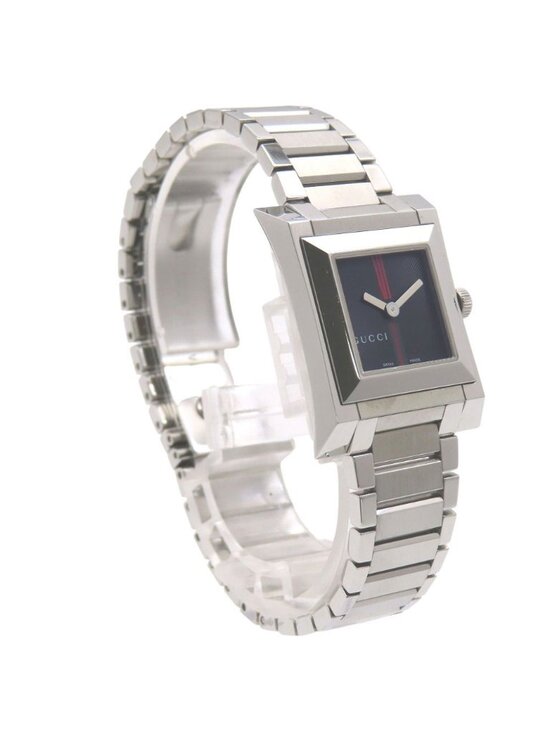 Gucci Square Quartz Watch SS Black Dial main image 4